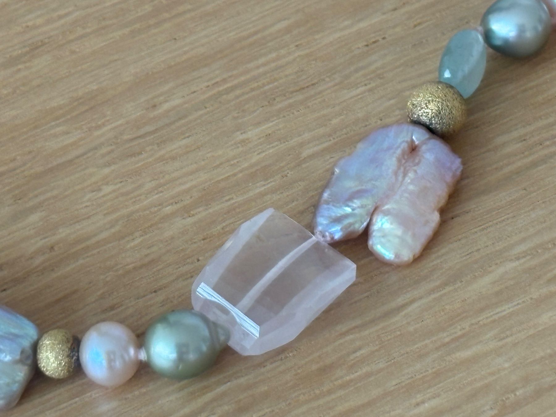 Perle (finte): Luxus Elegante Multicolore Kette Echte Perlen – Usato da Biel-Bienne venduto da Roserosse13 5