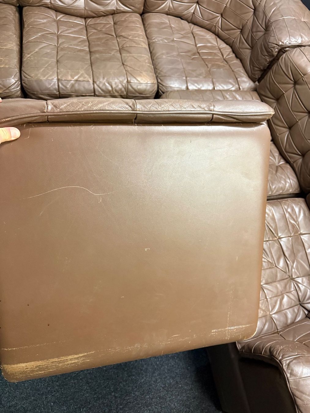 De Sede Divani: De Sede Sofa DS11 DS-11, vintage Patchwork Modular Sofa – Usato da zürich venduto da PapaMoll86 5