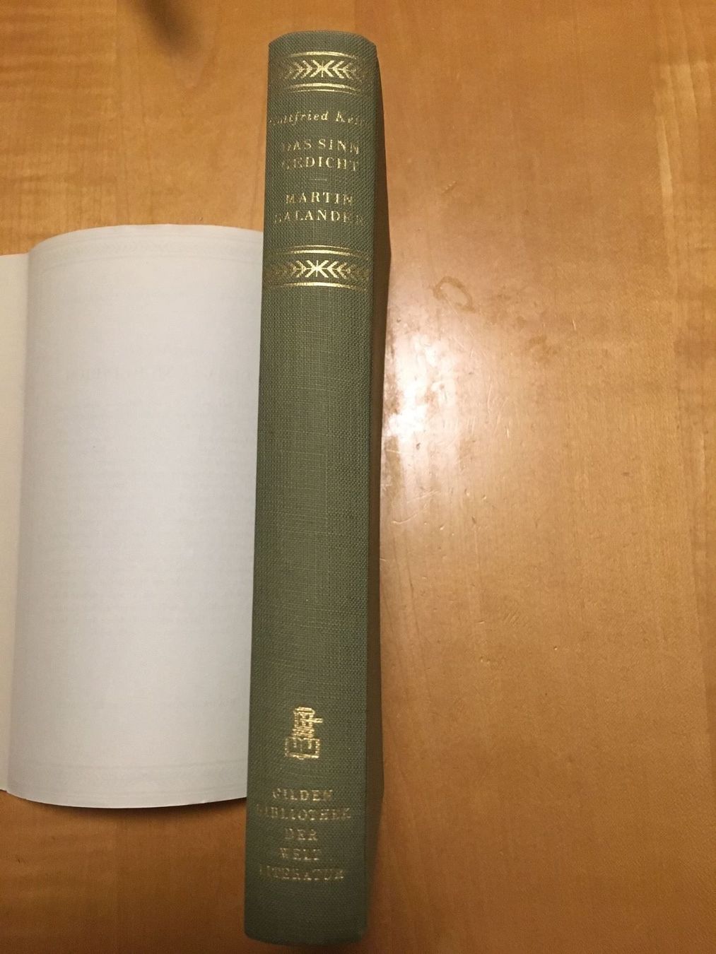 Libri: Gottfried Keller: Sinngedicht - Salander – Usato da Aarau venduto da R-O-G-E-R 3