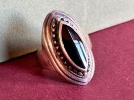 Silberring ONYX Mandelauge (53/17)