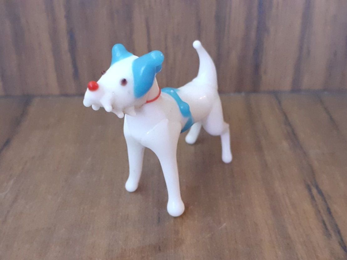 Murano Statuette: Figur Glas Hund Schnauzer Murano – Usato da Mörschwil venduto da antiksalon 1