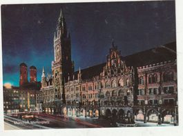 München Marienplatz bei Nacht