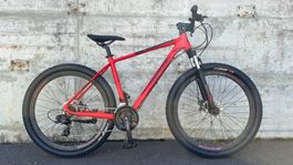 27.5 Zoll Hardtrail Velo 21-Gang Shimano Parts ROT MATT NEU