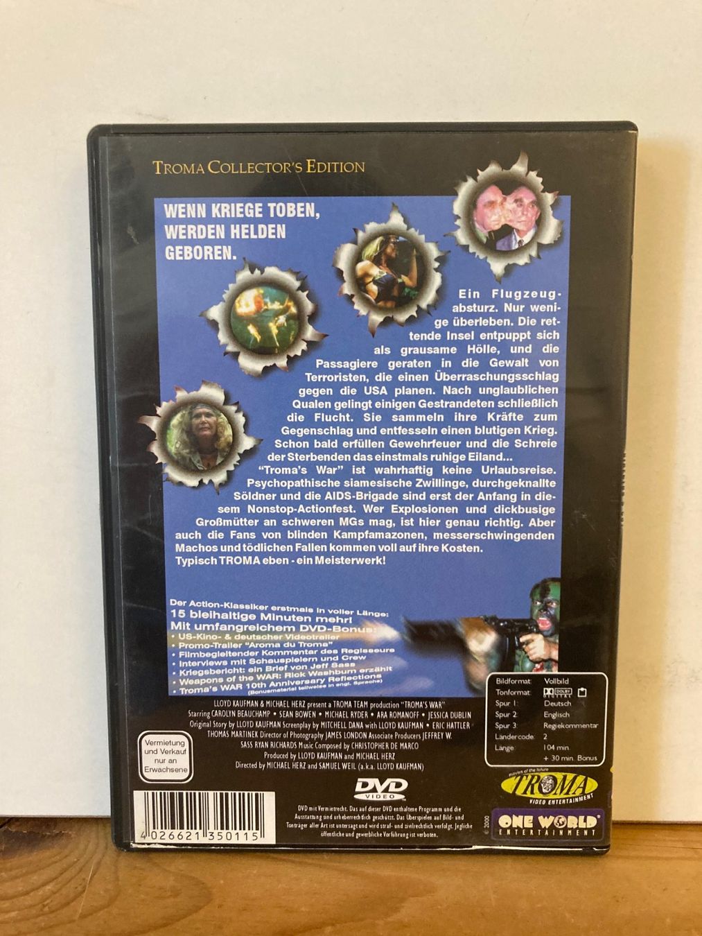 Alle DVDs: Troma War - DVD - Directors Cut - Uncut – Gebraucht aus Wädenswil von noodelbraincrew 1