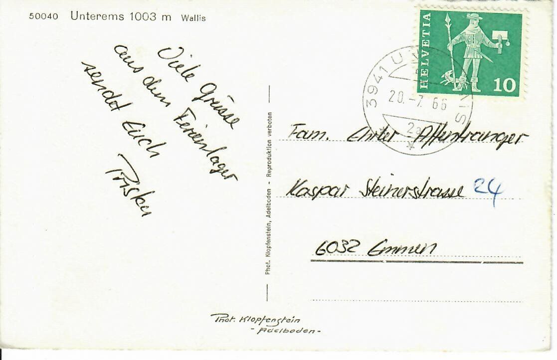 Cartes postales: Unterems – D'occasion à Hochdorf par Ziegel-16 1