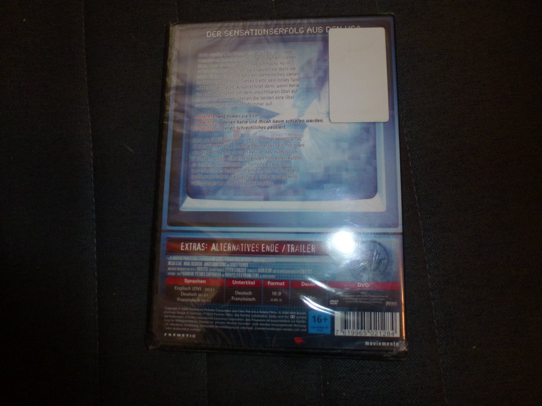 Tutti i DVDs: Paranormal Activity DVD NEUWARE – Nuovo e nell'imballaggio originale da Olten venduto da Disc-Verkauf 1