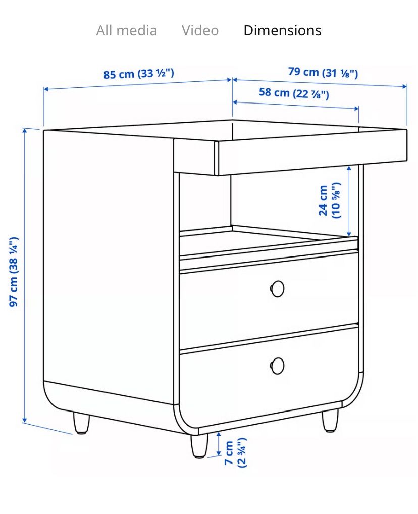 Ikea Fasciatoi & Accessori: Wickeltisch mit Schubladen, weiß – Usato da Zürich venduto da ana_2qck 3