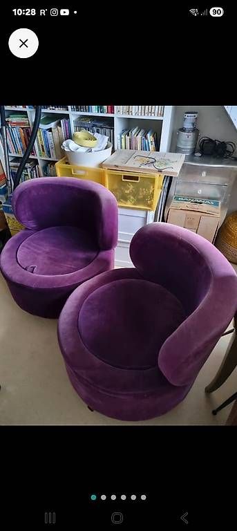 Poltrone: Sessel in lila – Usato da Langrickenbach venduto da Eve088 4