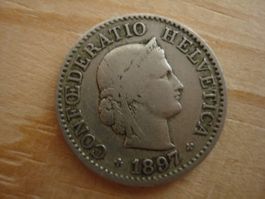 (S1) 5 Rappen 1897