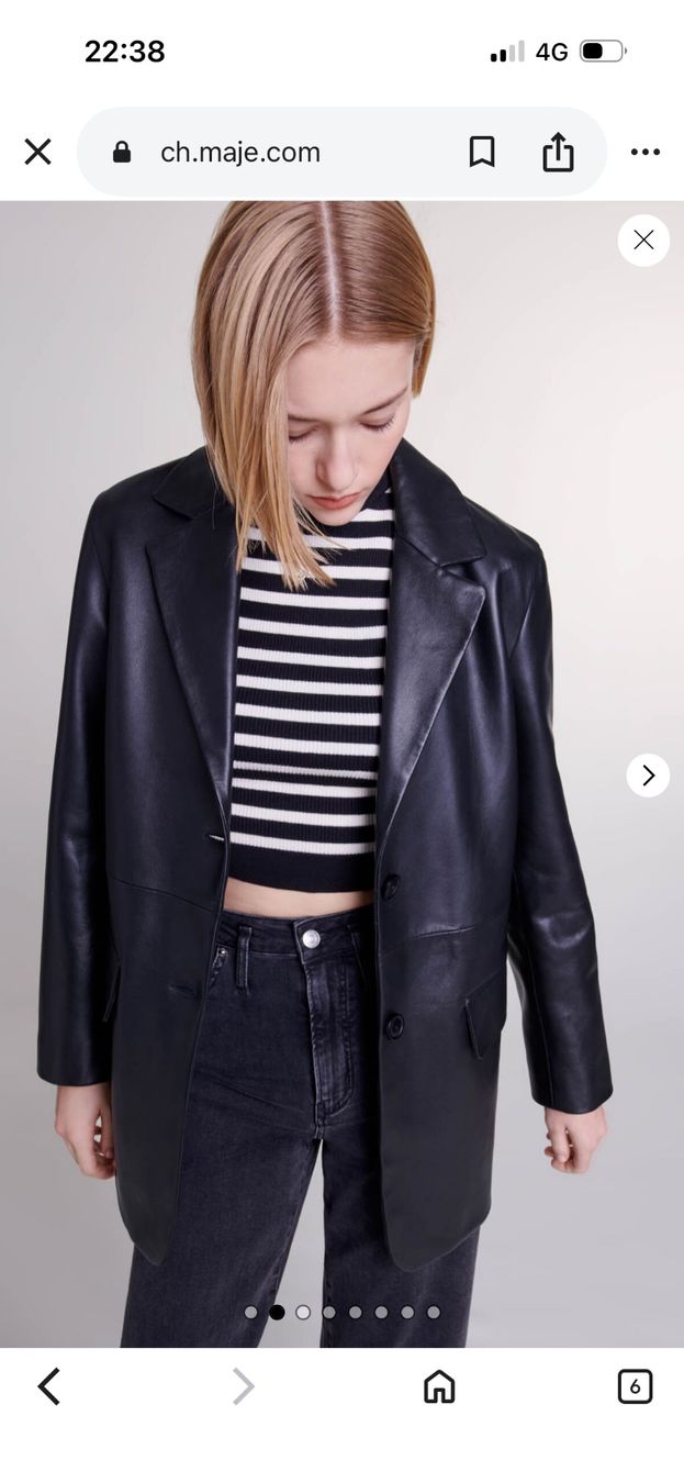 Maje Jacken: Maje - Black Leather Jacket – Neu (gemäss Beschreibung) aus Winznau von Lauralavera1 6