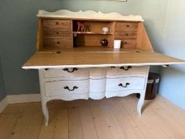 Secrétaire ancien avec tiroirs, style rustique, occasion