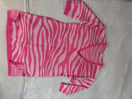 Zara Strickkleid, pink Zebra Muster, Grösse S, neuwertig!
