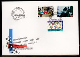 1998, FDC, Sondermarken (Nr. 940–942)
