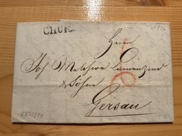 1806 Faltbrief mit Inhalt Balkenstempel Chur - Gersau