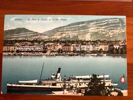 Postkarte Schiff Crans, Genf 1915 (P258)