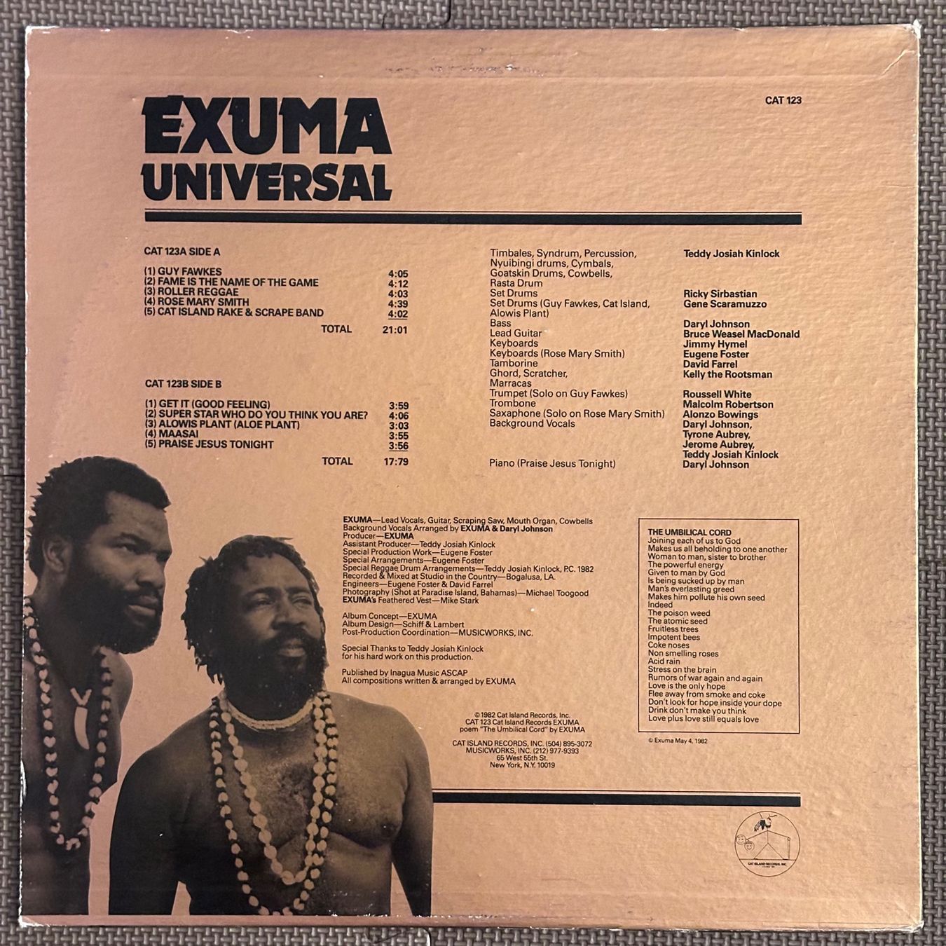 Schallplatten: LP - Exuma ‎– Universal – Gebraucht aus Breganzona von Onairda75 1