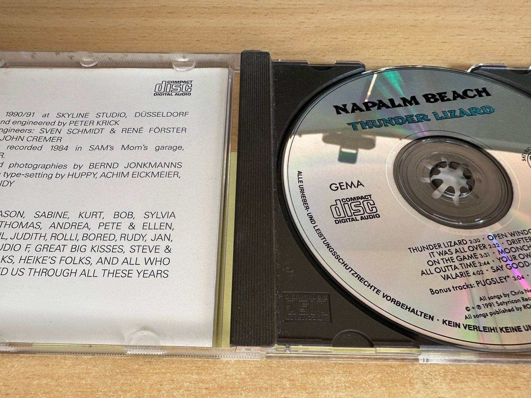 CDs: D4 Napalm Beach – Thunder Lizard – Gebraucht aus Rikon im Tösstal von Alpenmutz 2