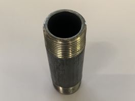 10 x Doppelnippel schwarz geschweisst, 3/4"x80 , Spaeter AG