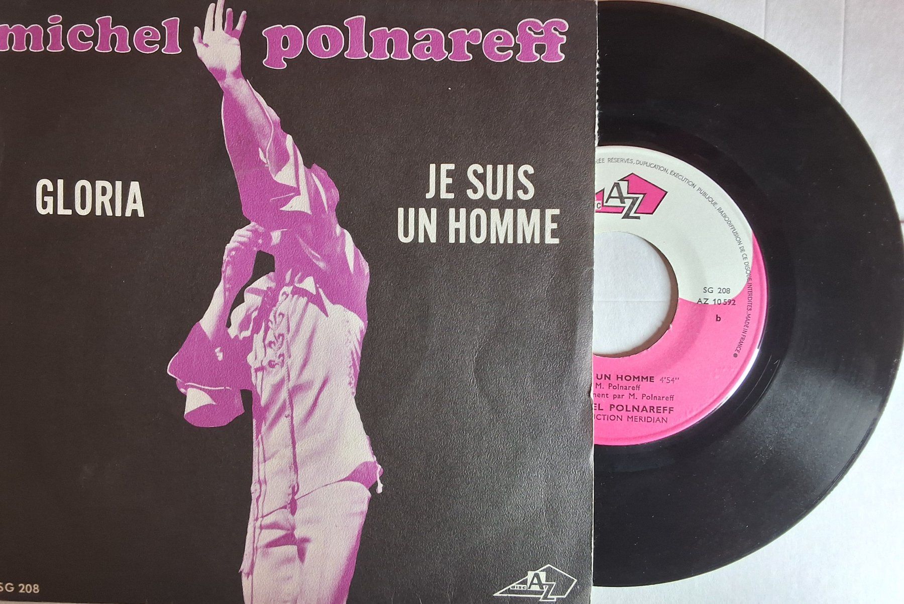 Dischi in vinile: Vinyl single  - Polnareff  - Gloria- Fr 70 - VG+ – Usato da Villeret venduto da Fil11