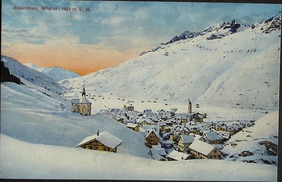 Cartoline postali: ANDERMATT Winter, phot. J. Gaberell – Nuovo (secondo la descrizione) da Jona venduto da philajona