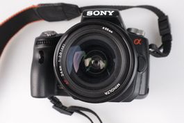SONY Alpha 55 Digitalkamera mit 3 Objektiven