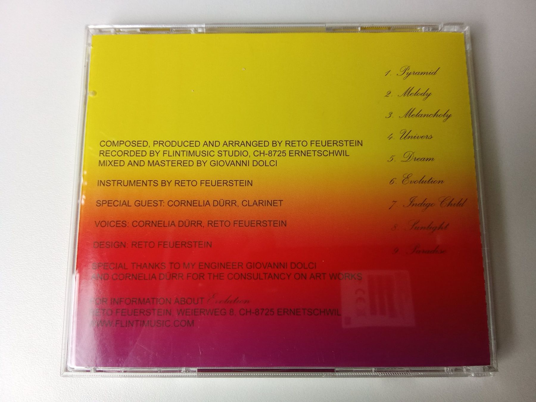 CD: Evolution - Instrumental-Balladen von Reto Feuerstein – Usato da Bilten venduto da Bora3 1