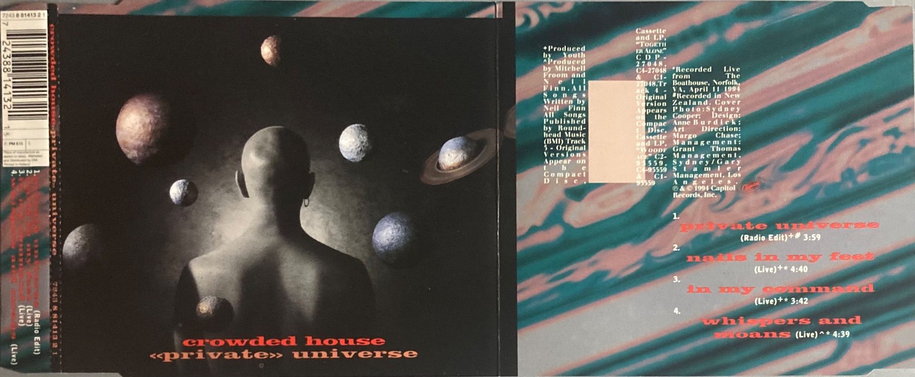 CD: CROWDED HOUSE - PRIVATE UNIVERSE – Usato da Poliez-Pittet venduto da Newtown-Records