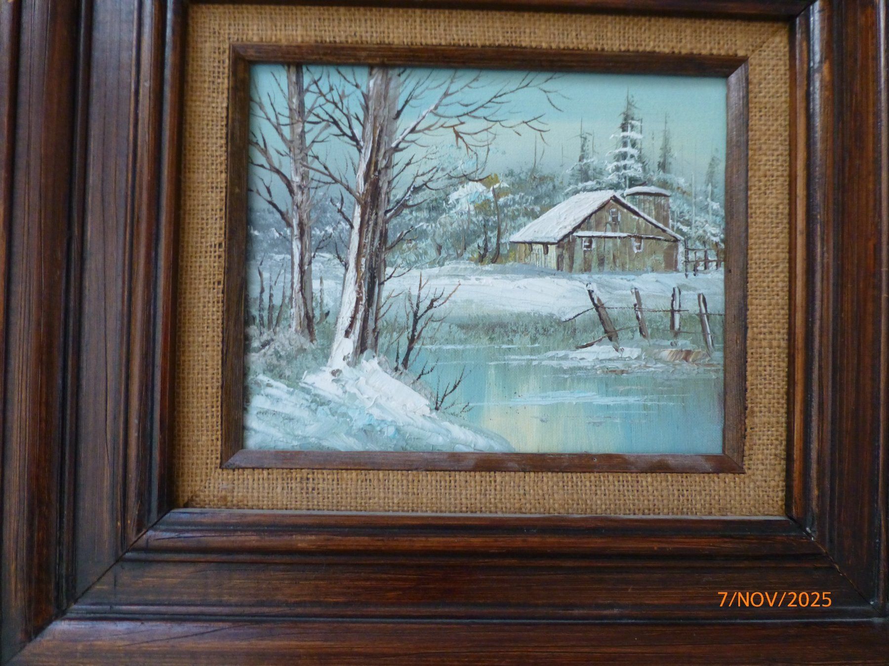 Dipinti: Winterlandschaft Ölgemälde, gerahmt, original. – Usato da Pratteln venduto da Emperial