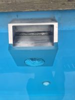 2x Edelstahl Skimmer Korb Pool Zubehör
