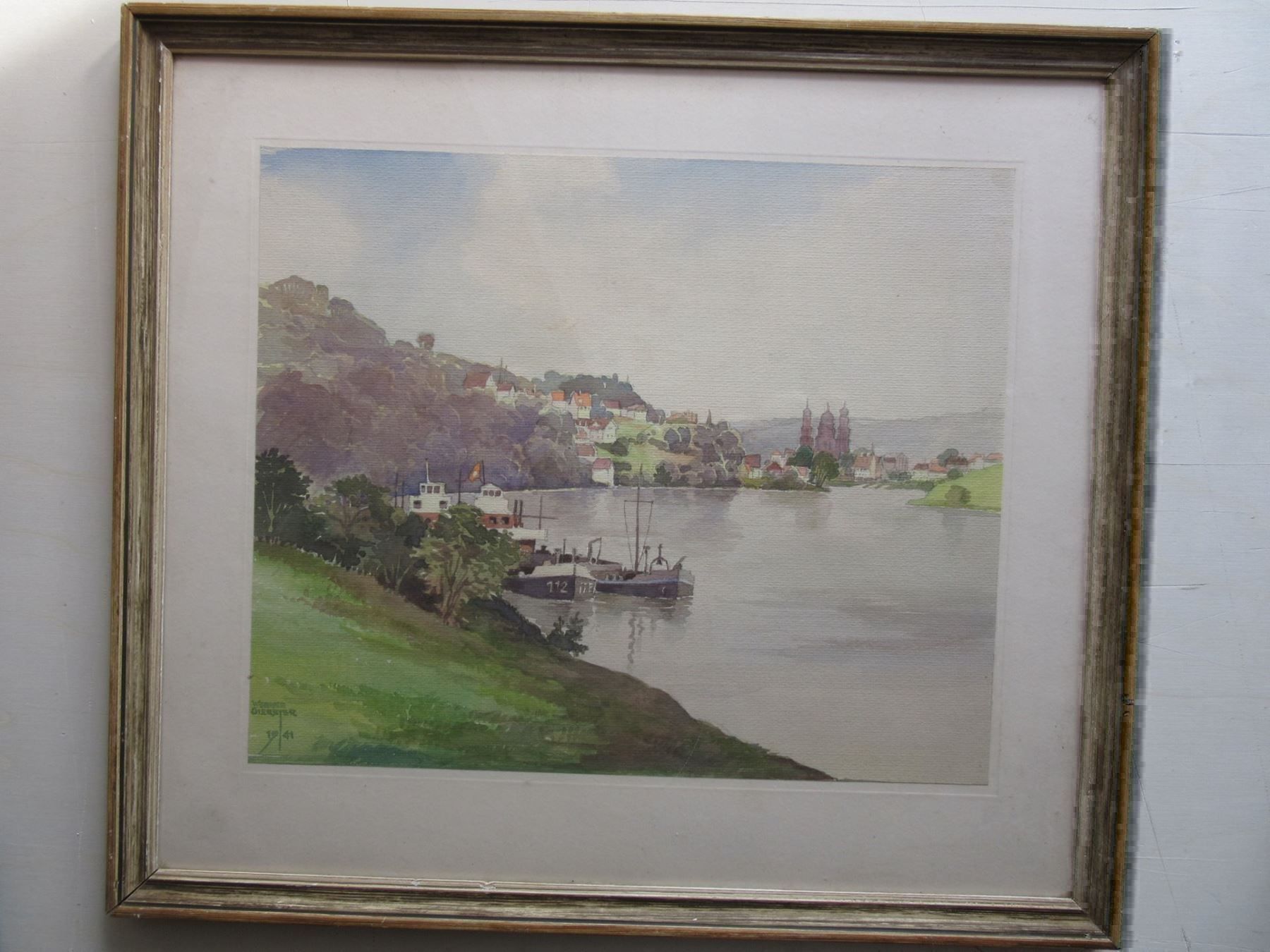 Foto & Immagini: WERNER GIERSTR ORIGINAL SIGNIERT AQUARELL – Usato da Gersau venduto da kunst-online 3