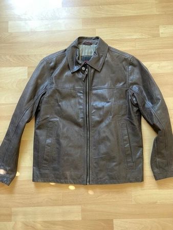 Lederjacke von Pierre Cardin - Piloten-Look, Nappaleder, 48