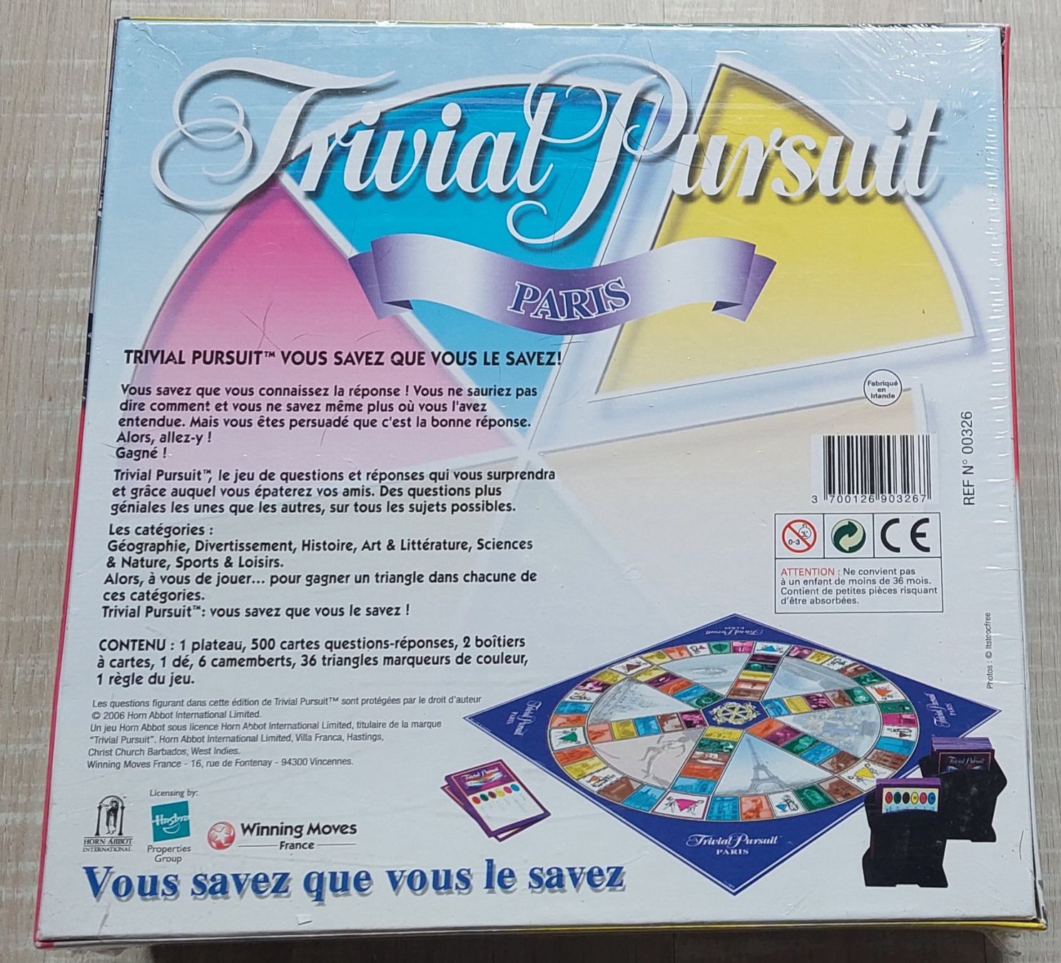 Hasbro Giochi: Trivial Poursuit  PARIS – Nuovo e nell'imballaggio originale da Tramelan venduto da Belleza82 1