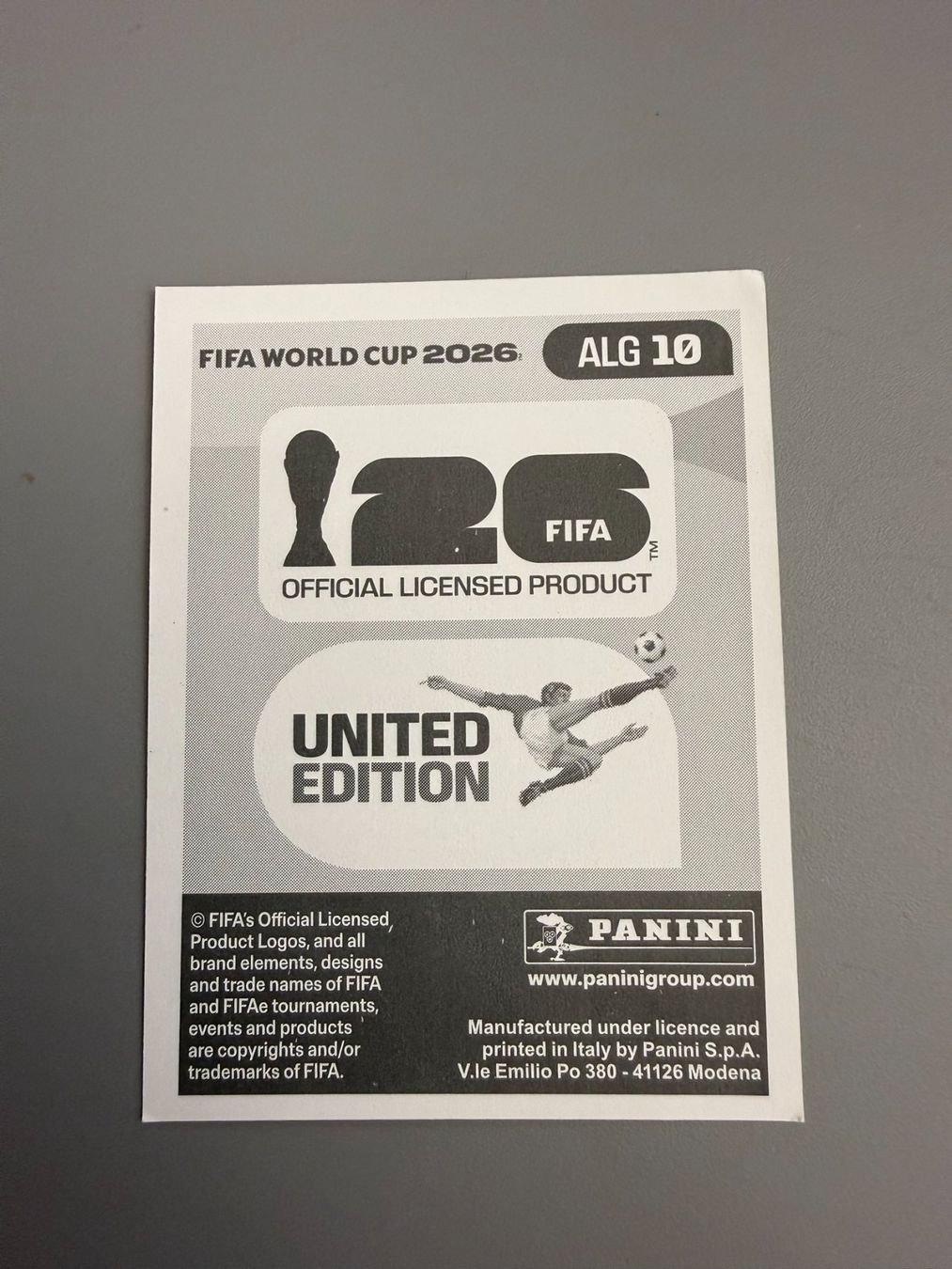 Panini Carte collezionabili: Panini Hicham Boudaoui ALG10 – Usato da Liebefeld venduto da Ronaldo-1996 1