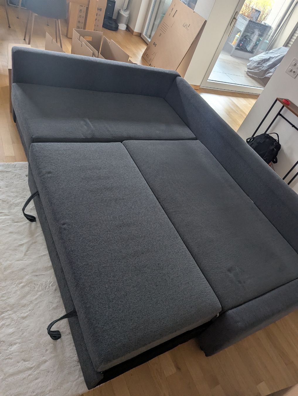 Ikea Sofas: Ecksofa mit Schlaffunktion und Bettkasten anthrazit – Gebraucht aus Glattpark(Opfikon) von mar_8r88 1