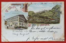 Gruss aus Neu-St. Johann 1904 - Gasthaus zur Sonne