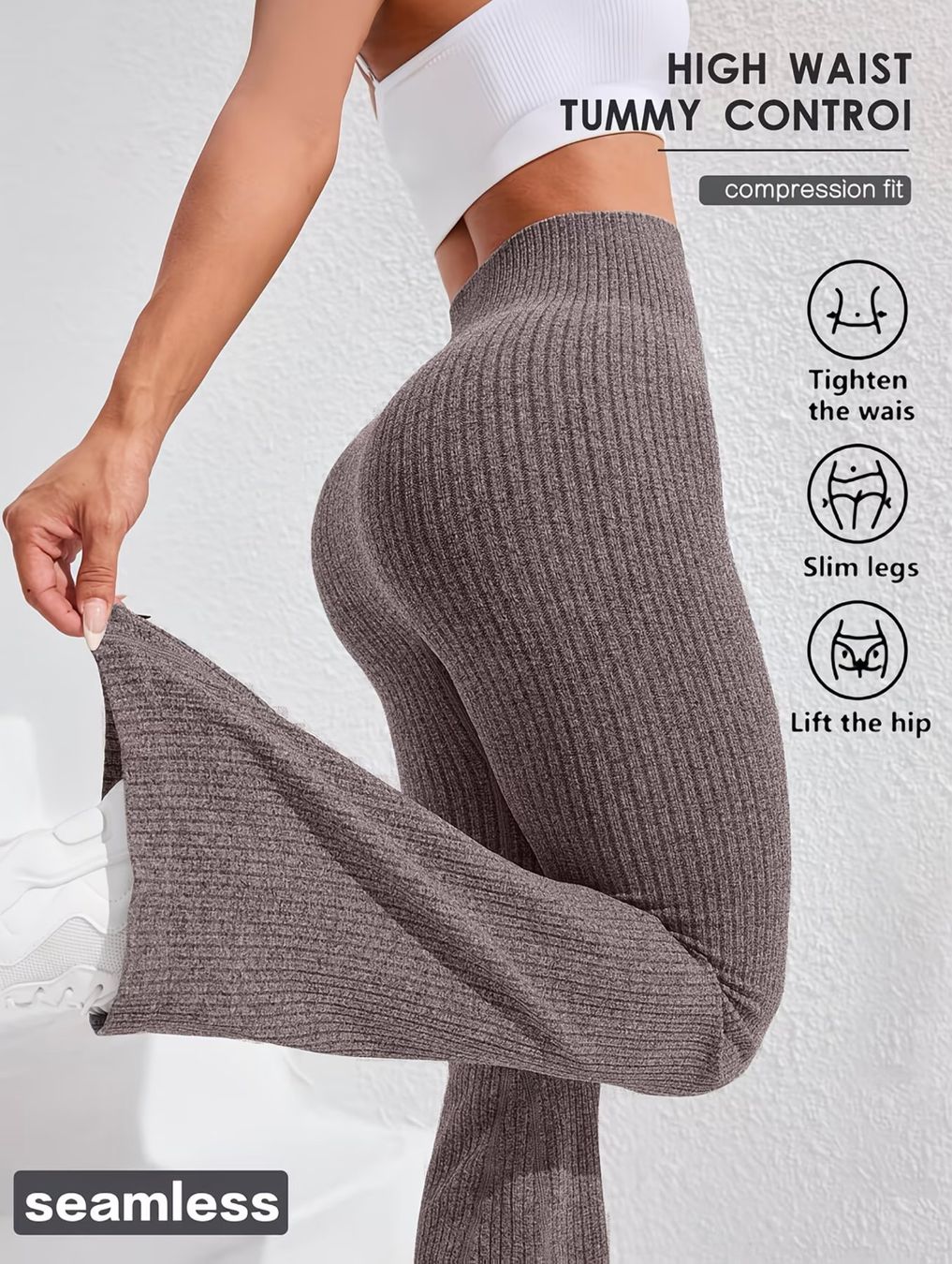 Leggings: Damen Seamless Flared Leggings – Nuovo e nell'imballaggio originale da Reinach BL venduto da Deinfashion 7