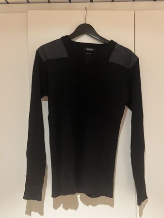 JOHN DEVIN Herren Pullover Schwarz Acryl/Wolle Grösse 46