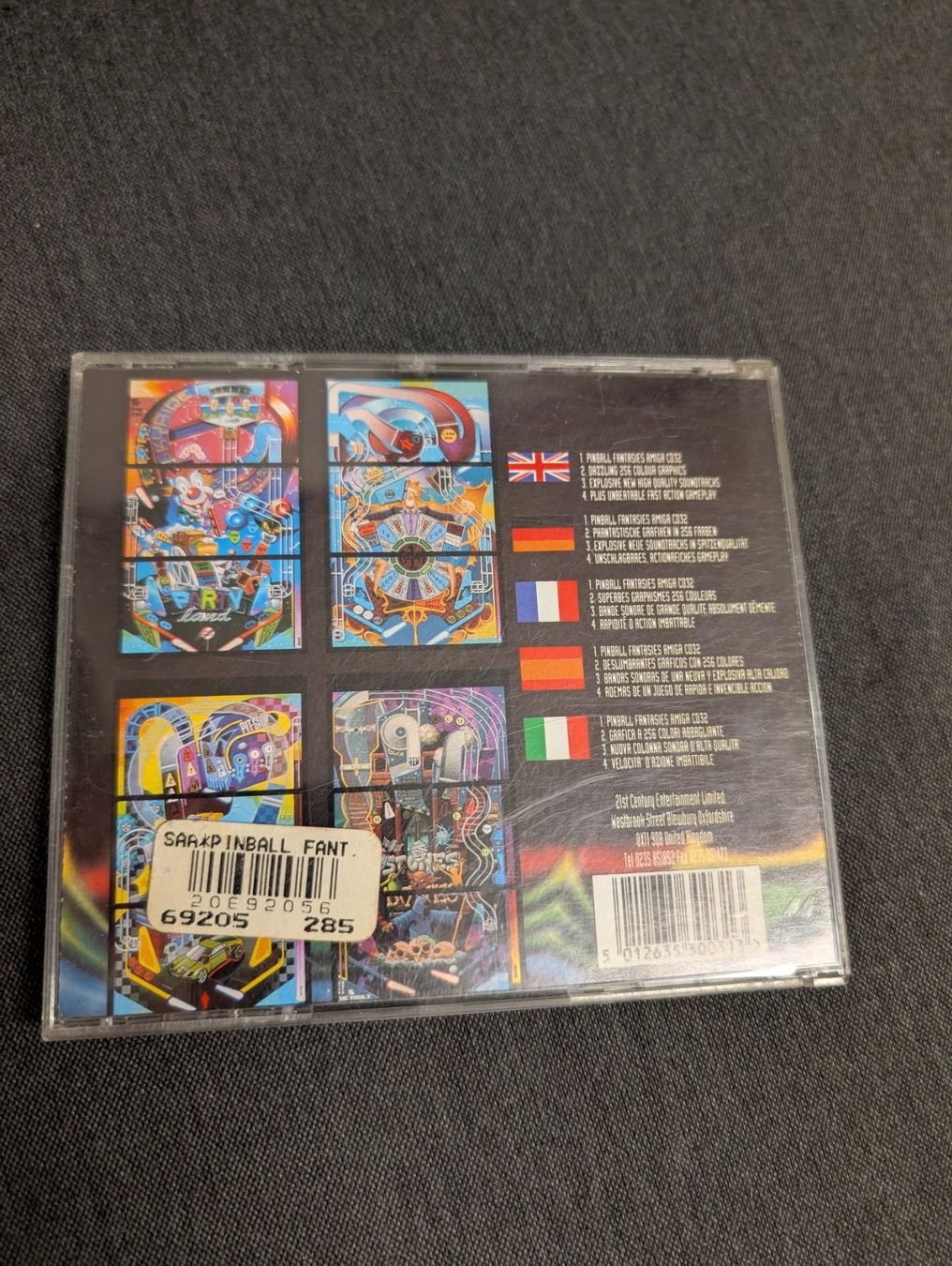 Giochi: Pinball fantasies amiga CD32 – Usato da Giubiasco venduto da Ticinerd 1