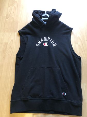 Champion ärmelloser Hoodie schwarz Grösse L guter Zustand