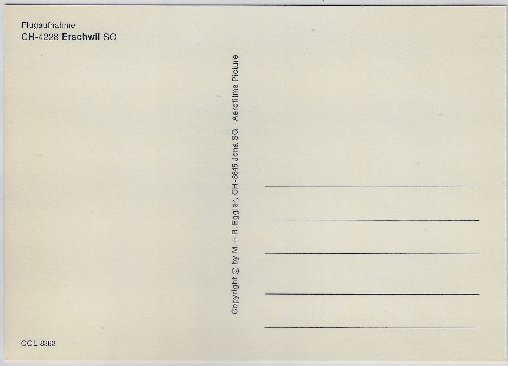 Cartoline postali: Flugaufnahme Erschwil SO – Antico da Ettingen venduto da Kartenplanet 1