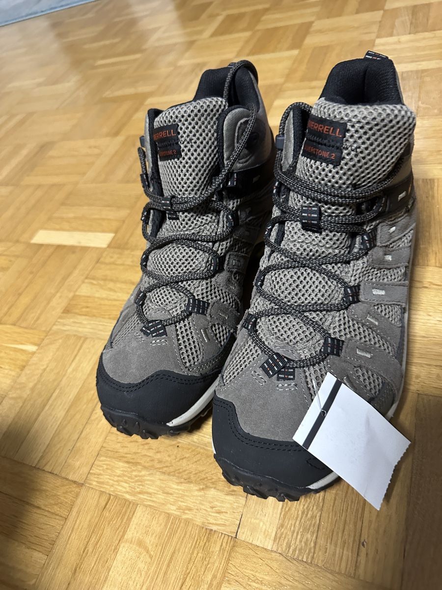 Merrell Herrenschuhe: Merrell Alverstone 2 Mid, Her Trekkingsch, Waterpr, grau, 46 – Neu und originalverpackt aus Neuchatel von feta_ze 3