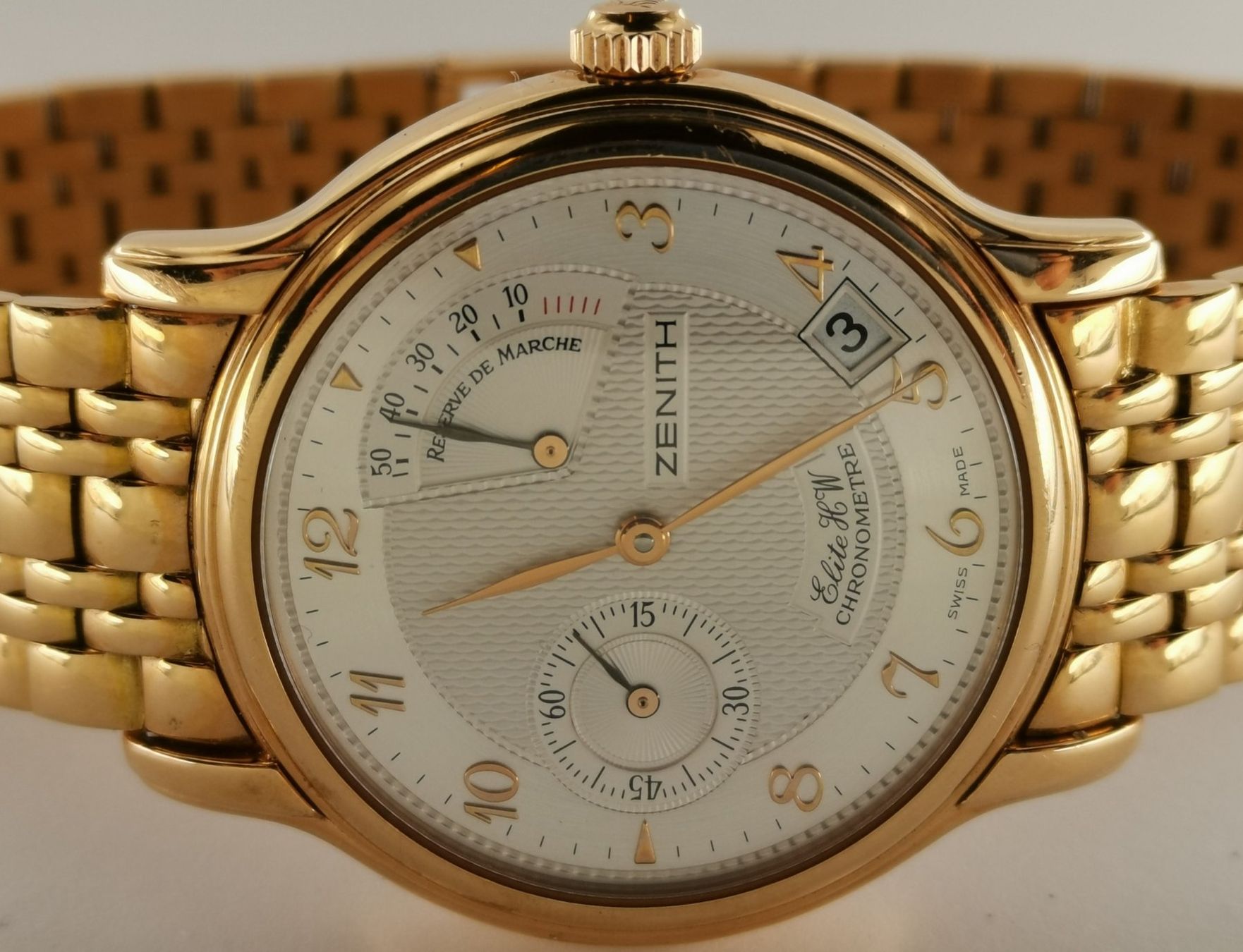 Zenith Orologi: Zenith Elite Chronometer 18K Roségold – Usato da Zürich venduto da Stargold-Uhren 5