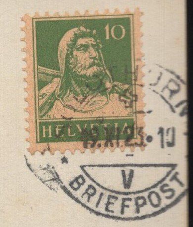 Cartoline postali: Mann mit Slothurnerzeitung  1923 – Usato da Aarau venduto da kufi44 4