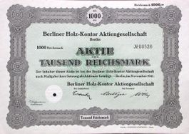 Berliner Holz-Kontor AG, Berlin - 1941