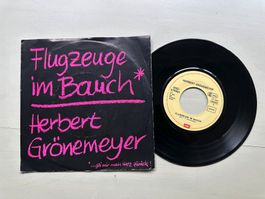 HERBERT GRÖNEMEYER tolle Single Kult 80's Flugzeuge im Bauch