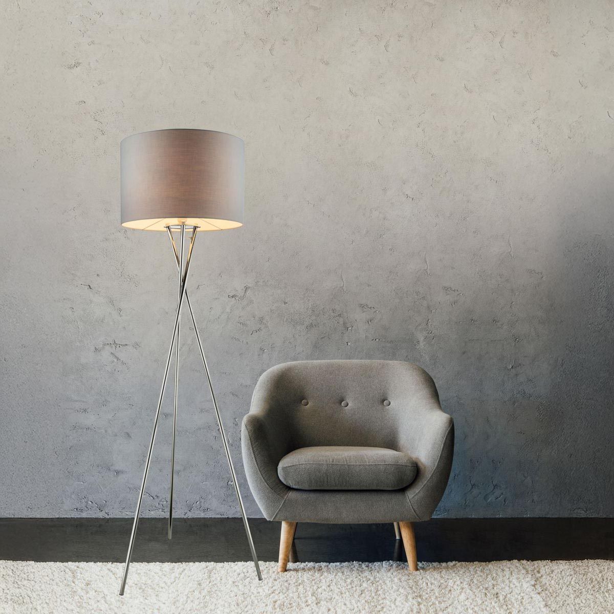 Lampes: Stehleuchte, Chrom, Grau, 160 cm Höhe – Neuf (Voir description) à Kreuzlingen par Smart-Light 1