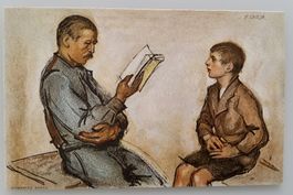 Bundesfeierpostkarte Nr.36 - 1922 - Vater mit Sohn