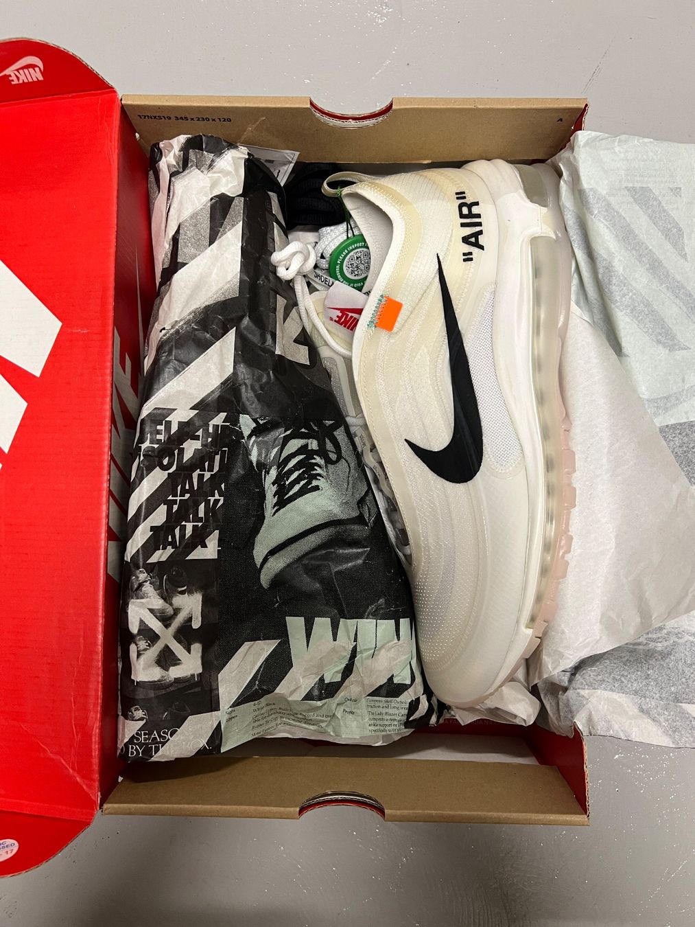 Nike Scarpe da uomo: Air Max 97 Off-White - EU 45.5 – Nuovo e nell'imballaggio originale da Bern venduto da ElevenFive 1