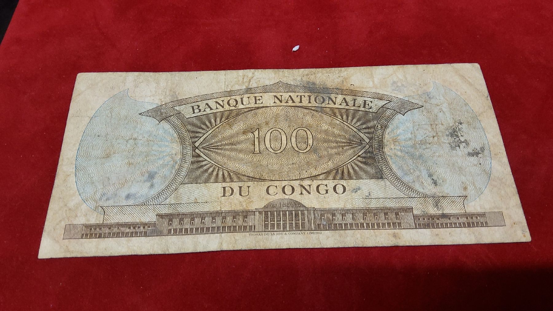 Banconote: Original 100 Cent Francs Schein, Kongo, Top Zustand! – Usato da Herisau venduto da Nluanalucas 1