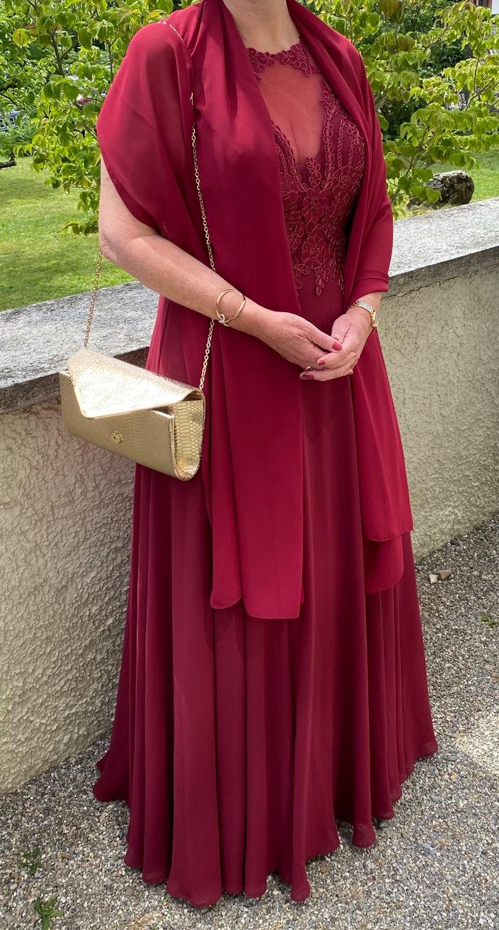 Vestiti: Abendkleid Gr. 42 Bordeaux – Usato da Schönenberg ZH venduto da zeit8geist 4